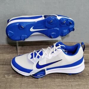 Nike Force Zoom Trout 9 Metal Baseball Cleats Men Size 13 Blue White FB2907-101